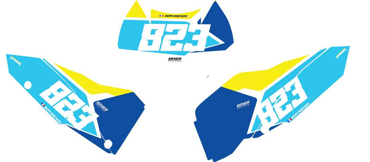 Fond de plaque Enduro husaberg 125 2T 2012 personnalisé-2