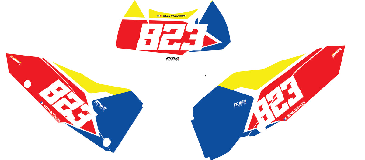 Fond de plaque Enduro husaberg 125 2T 2012 personnalisé-7