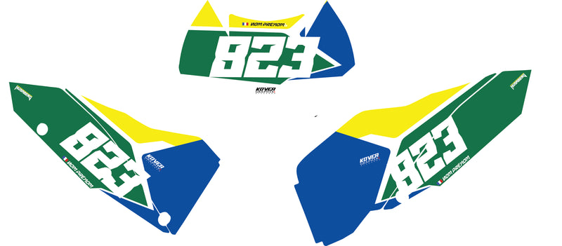 Fond de plaque Enduro husaberg 125 2T 2012 personnalisé-5