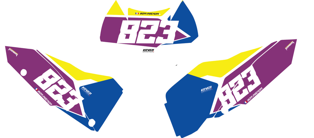 Fond de plaque Enduro husaberg 125 2T 2012 personnalisé-4