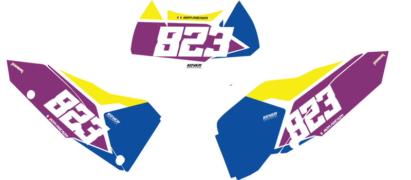 Fond de plaque Enduro husaberg 125 2T 2012 personnalisé-4