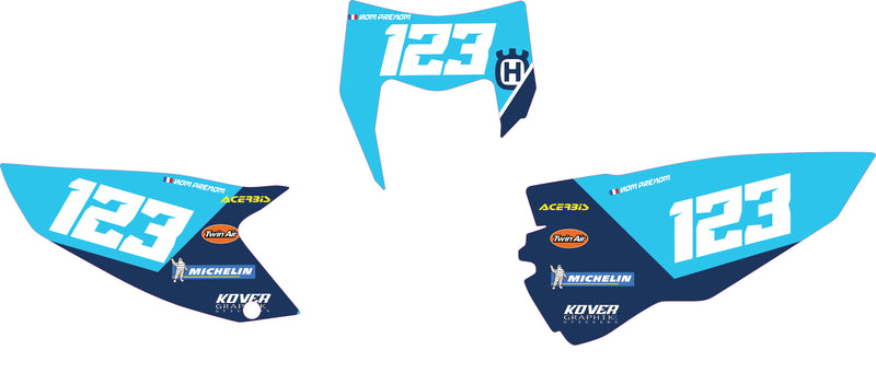 Fond de plaque Enduro Husqvarna FC 2014 2016 personnalisé-2