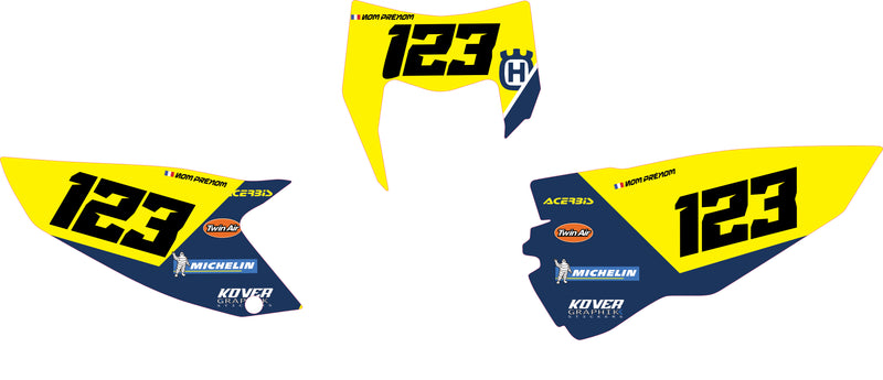 Fond de plaque Enduro Husqvarna FC 2014 2016 personnalisé-6