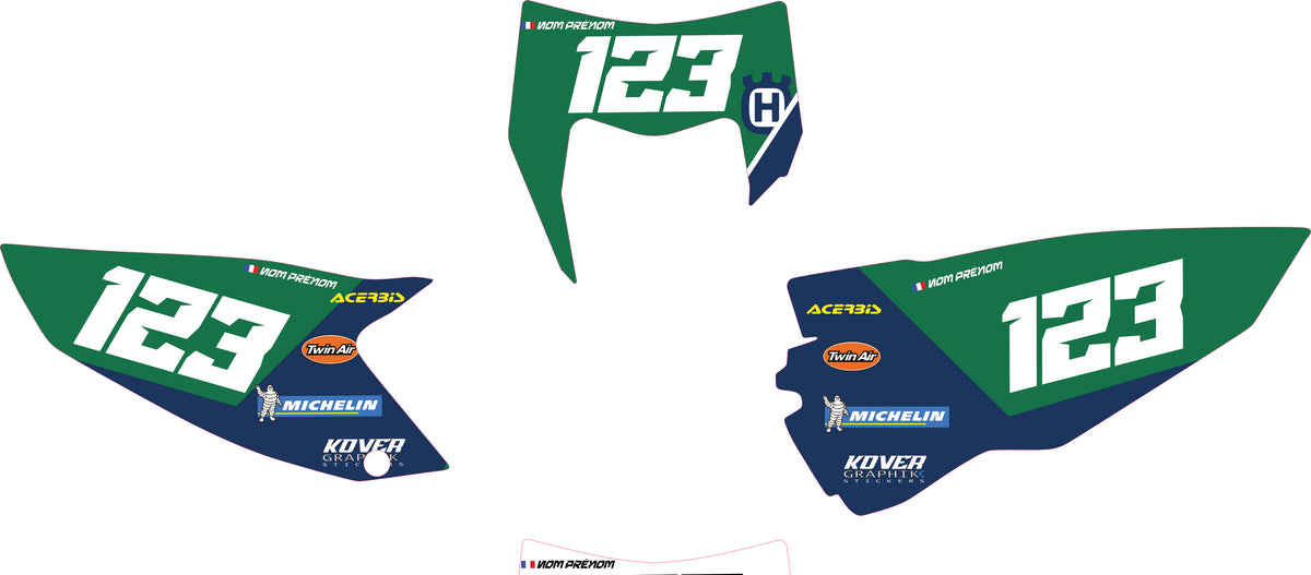 Fond de plaque Enduro Husqvarna FC 2014 2016 personnalisé-5