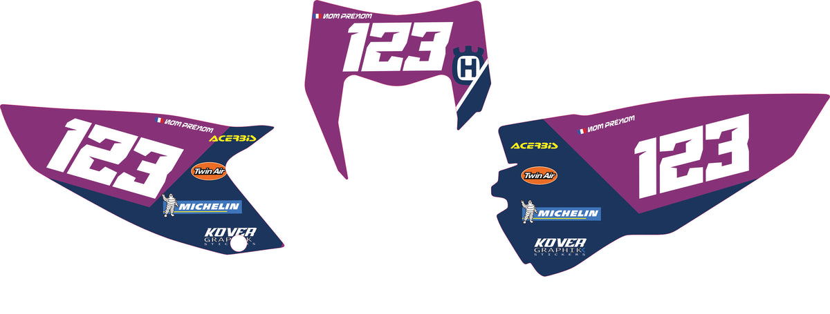 Fond de plaque Enduro Husqvarna FC 2014 2016 personnalisé-4
