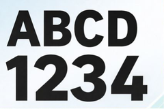 Lettre ou chiffre adhésif vinyle 10 cm – Vendu à l’unité sticker-1