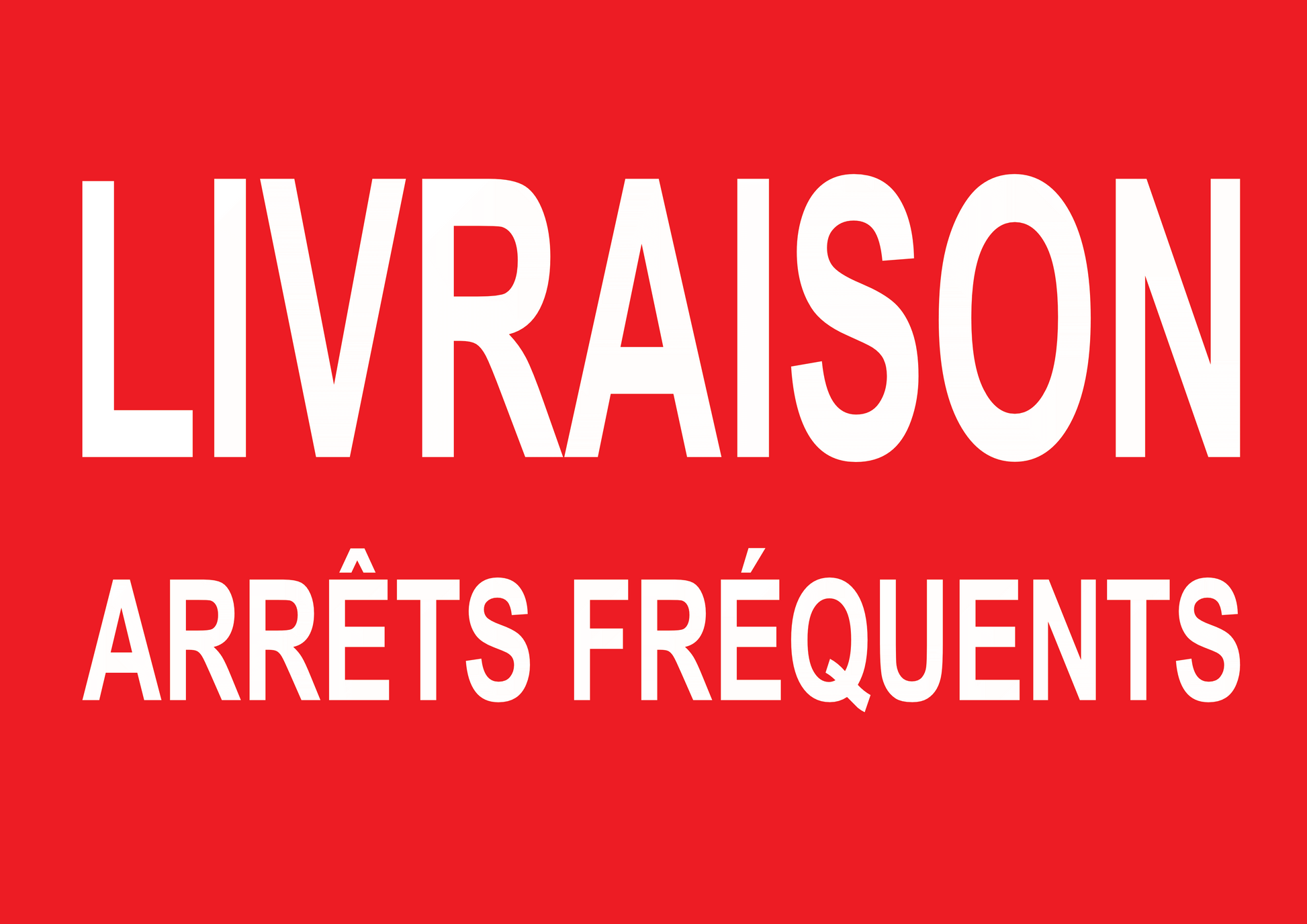 Panneau Livraisons – Arrêts fréquents 50×35 cm | Sticker ou Magnétique signaletique pour Véhicule-1