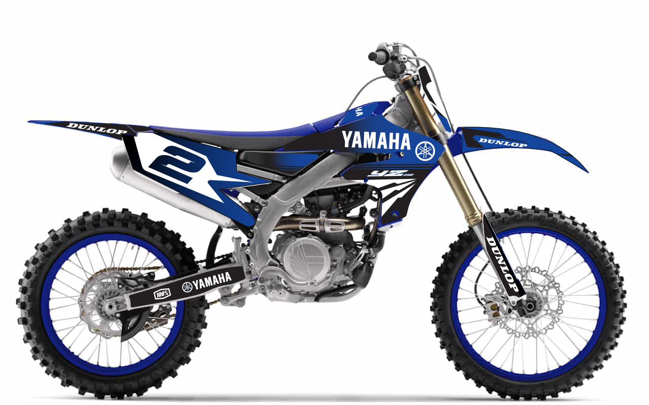 MOTORRAD-GRAFIKKIT, kompatibel mit Dirtbikes YCF Start 88/125 und 125SM, Yamaha-Rennstil-1