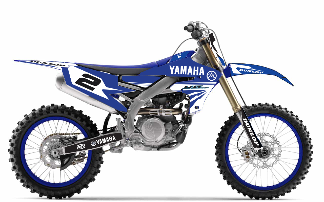 MOTORRAD-GRAFIKKIT, kompatibel mit Dirtbikes YCF Start 88/125 und 125SM, Yamaha-Rennstil-1