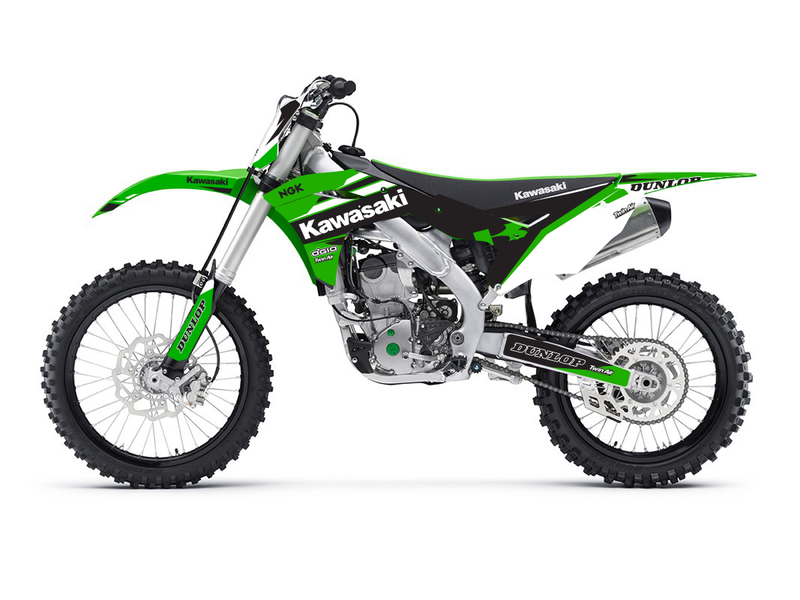 Kit déco Kawasaki KXF / KX-F 250 & 450 (2017–2020) – Design Factory Green-1