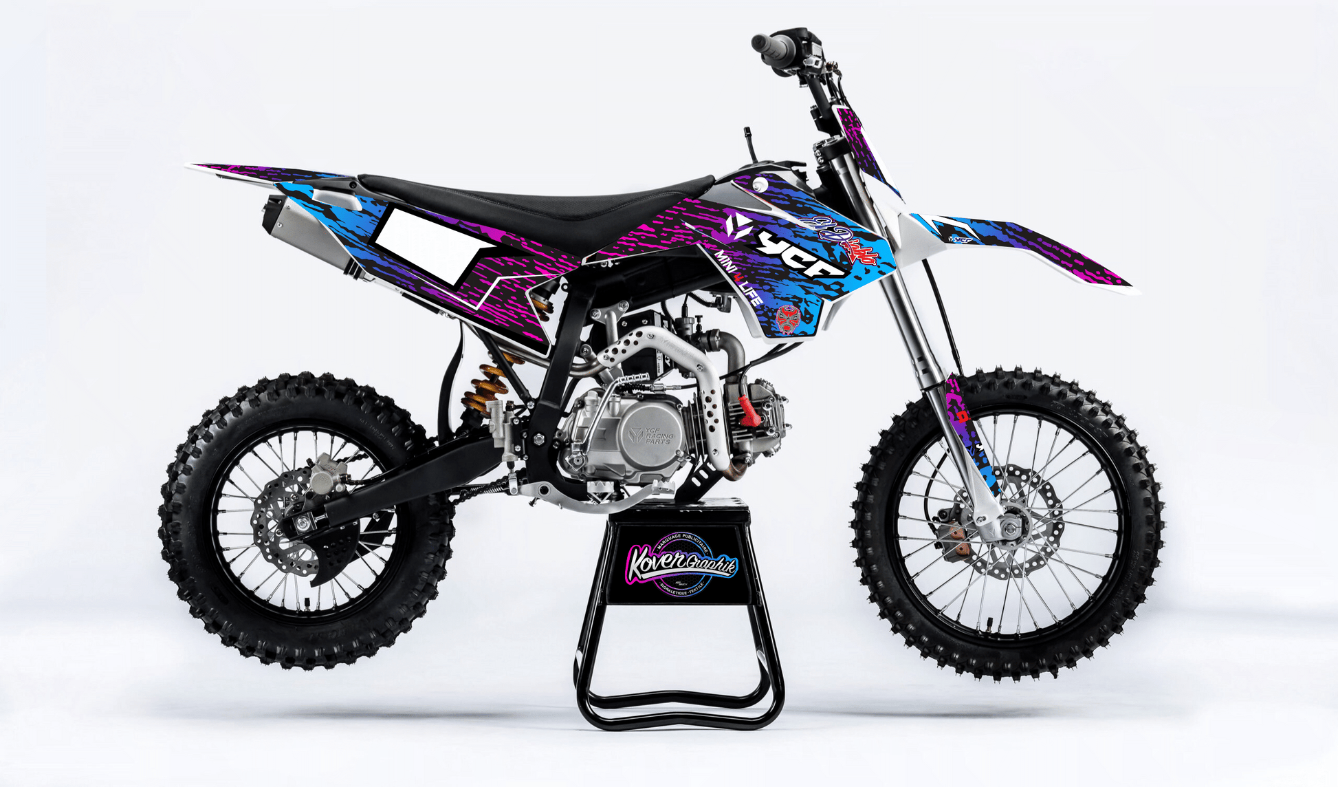Kit Déco YCF Bigy 150 / 190 (2017–2021) Multicouleur – Design Graphique-1