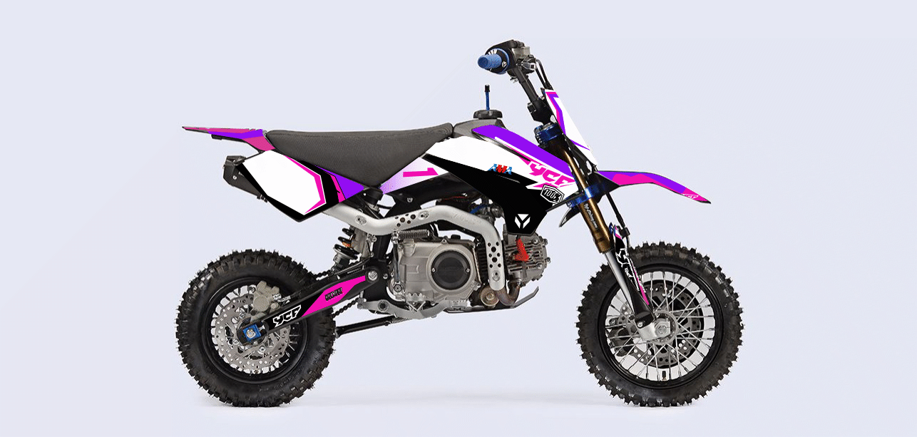 Kit Déco YCF Start 88/125 (Après 2020) Rose – Style Moderne