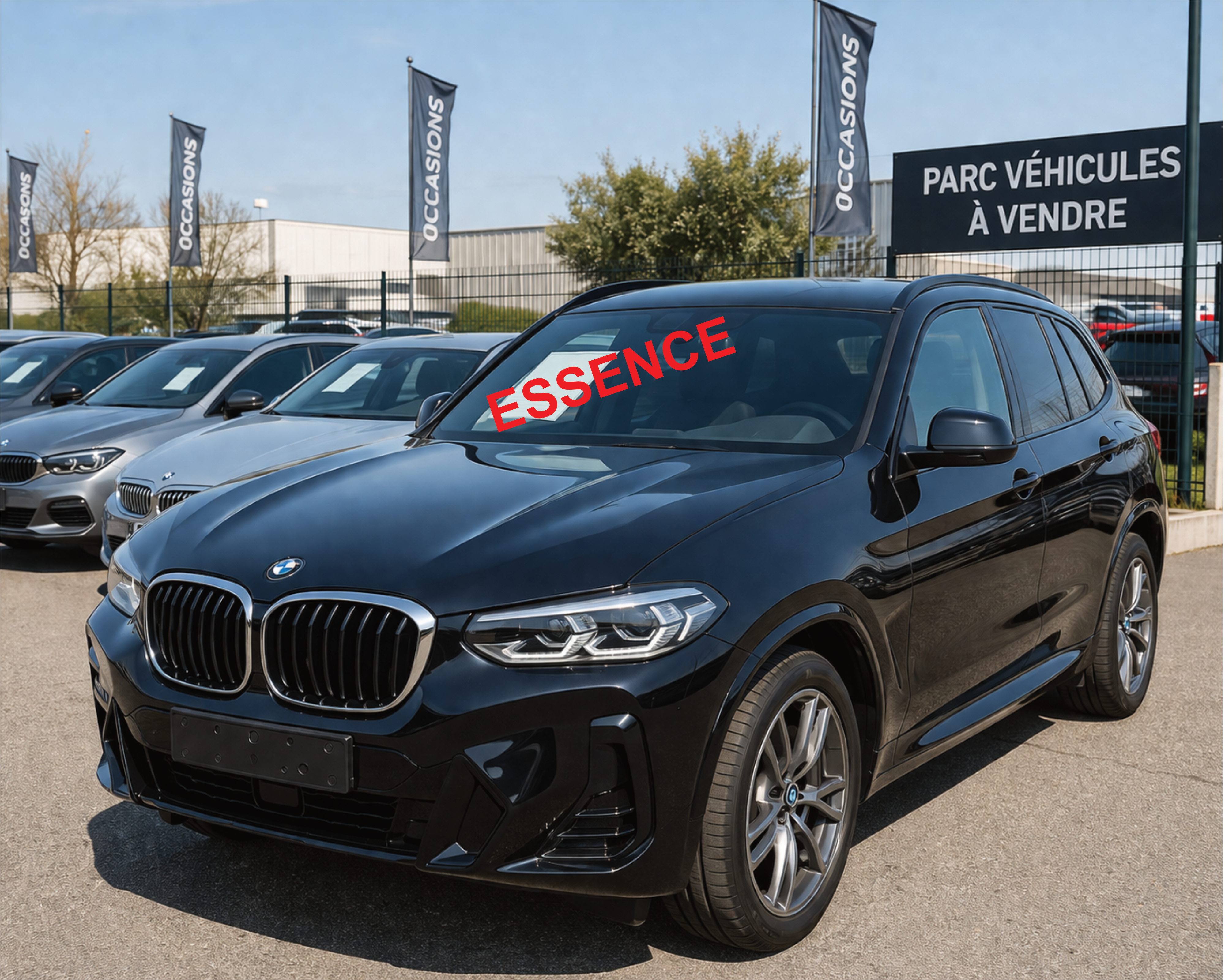 Kit Affichage Essence Voiture – Sticker PLV Pare-Brise – Carburant Véhicule