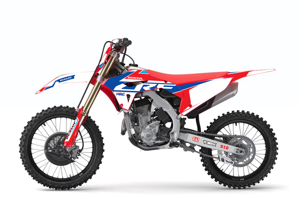 Kit déco Honda CRF 250R 450R 2021-2025 – Design White Edition HRC-1