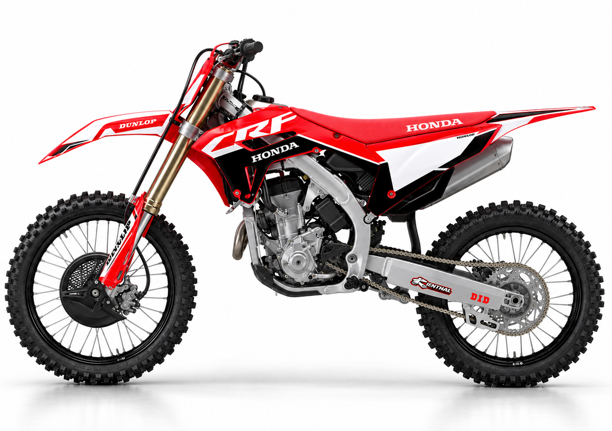 Kit Déco Honda CRF 250R / CRF 450R 2022-2024 – Noir Rouge-1