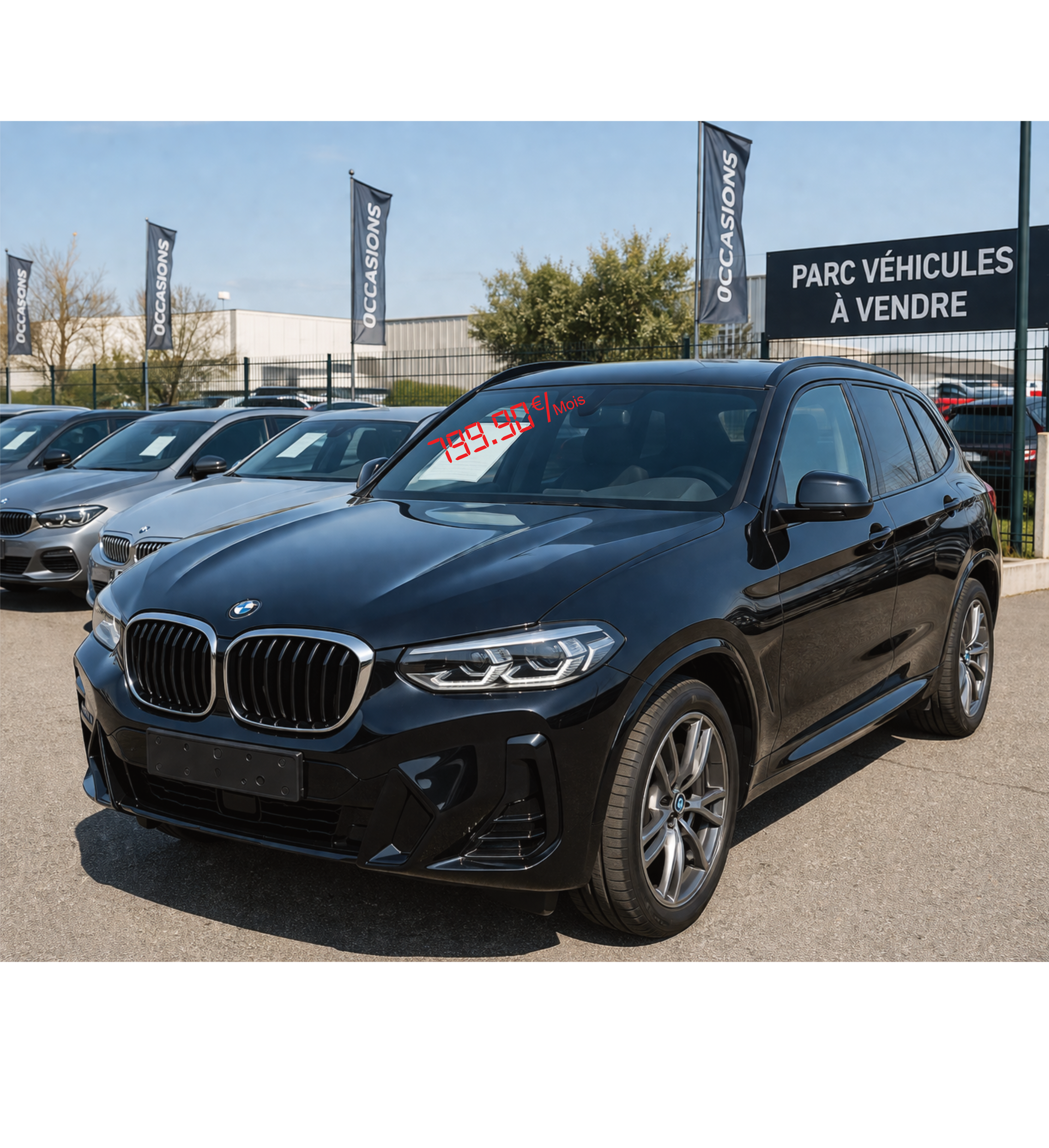 Kit Affichage Mensualité Voiture – Chiffres Modulables PLV Pare-Brise – Prix €/mois