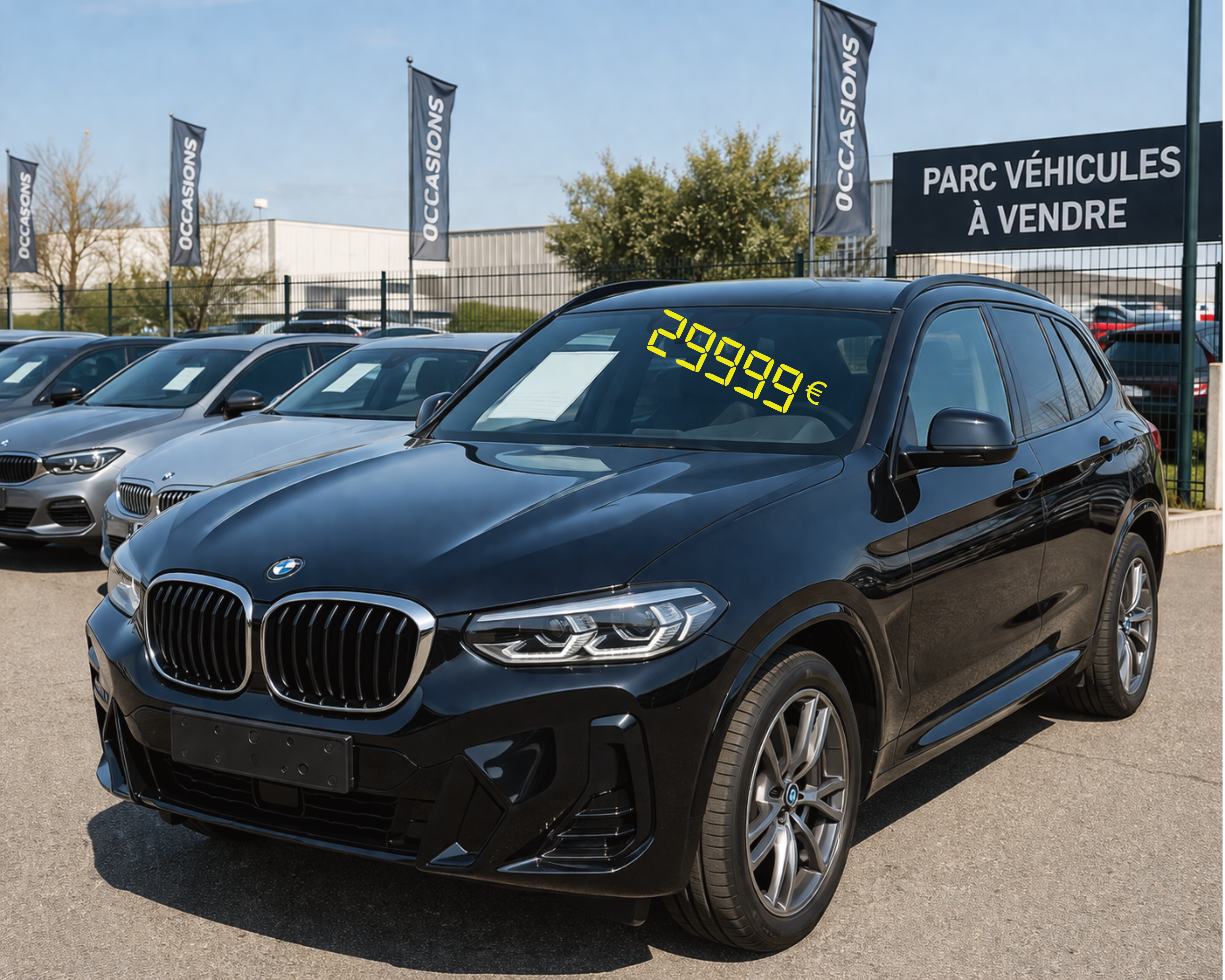 Chiffres Modulables PLV Voiture – Affichage Prix & Kilométrage – Plusieurs Couleurs