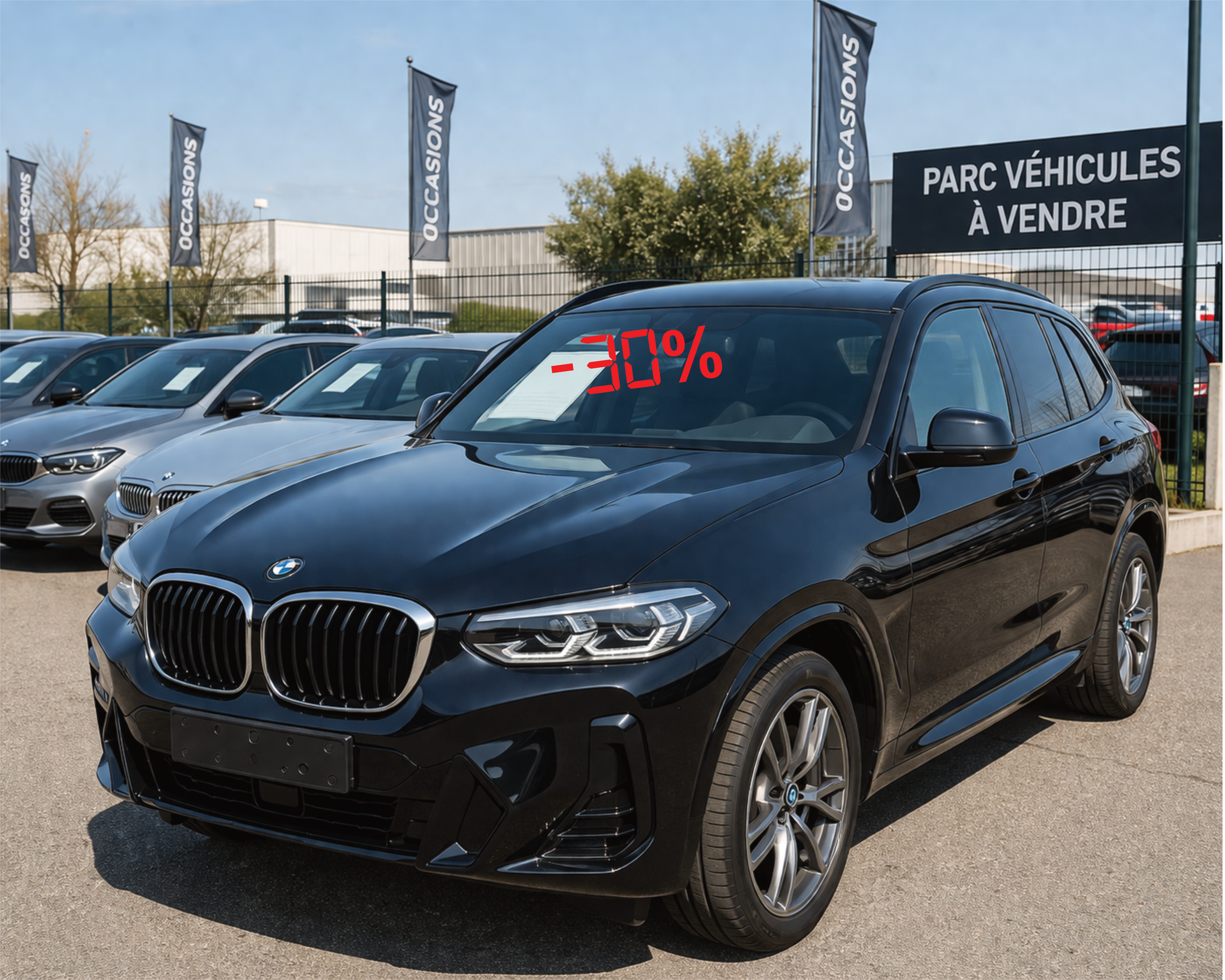 Kit Affichage Remise Voiture – Chiffres Modulables % PLV Pare-Brise – Promotion Véhicule