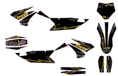KIT GRÁFICO DE MOTOCICLETA compatible con motocross YCF Pilot 2018-2025 estilo Honda HRC-9