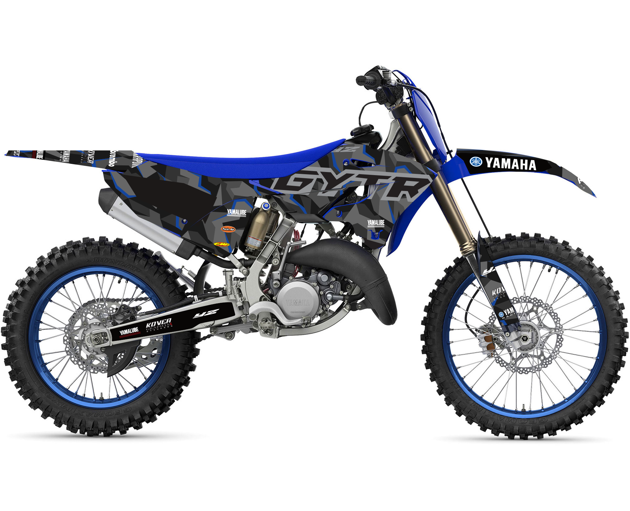 Kit Déco Yamaha YZ250 2022-2026 – Camo Blue Factory