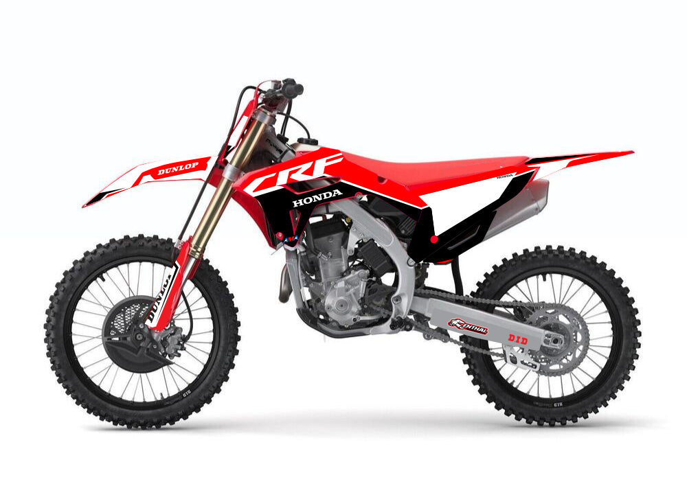 Kit Déco Honda CRF 250R / CRF 450R 2022-2024 – Noir Rouge-3