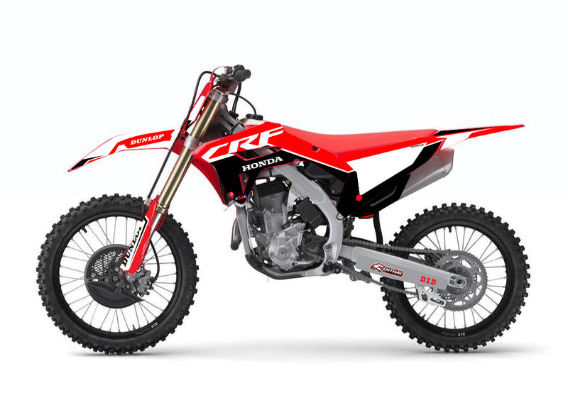 Kit Déco Honda CRF 250R / CRF 450R 2022-2024 – Noir Rouge-3