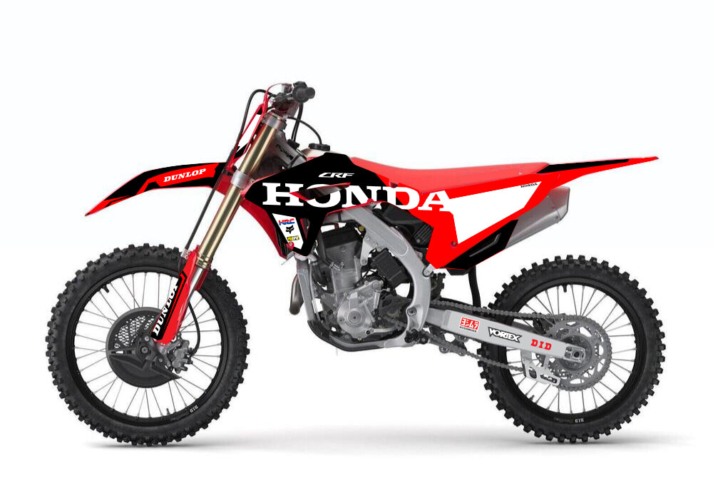 Kit Déco Honda CRF 250R / CRF 450R 2022-2024 – Rouge & noir-3