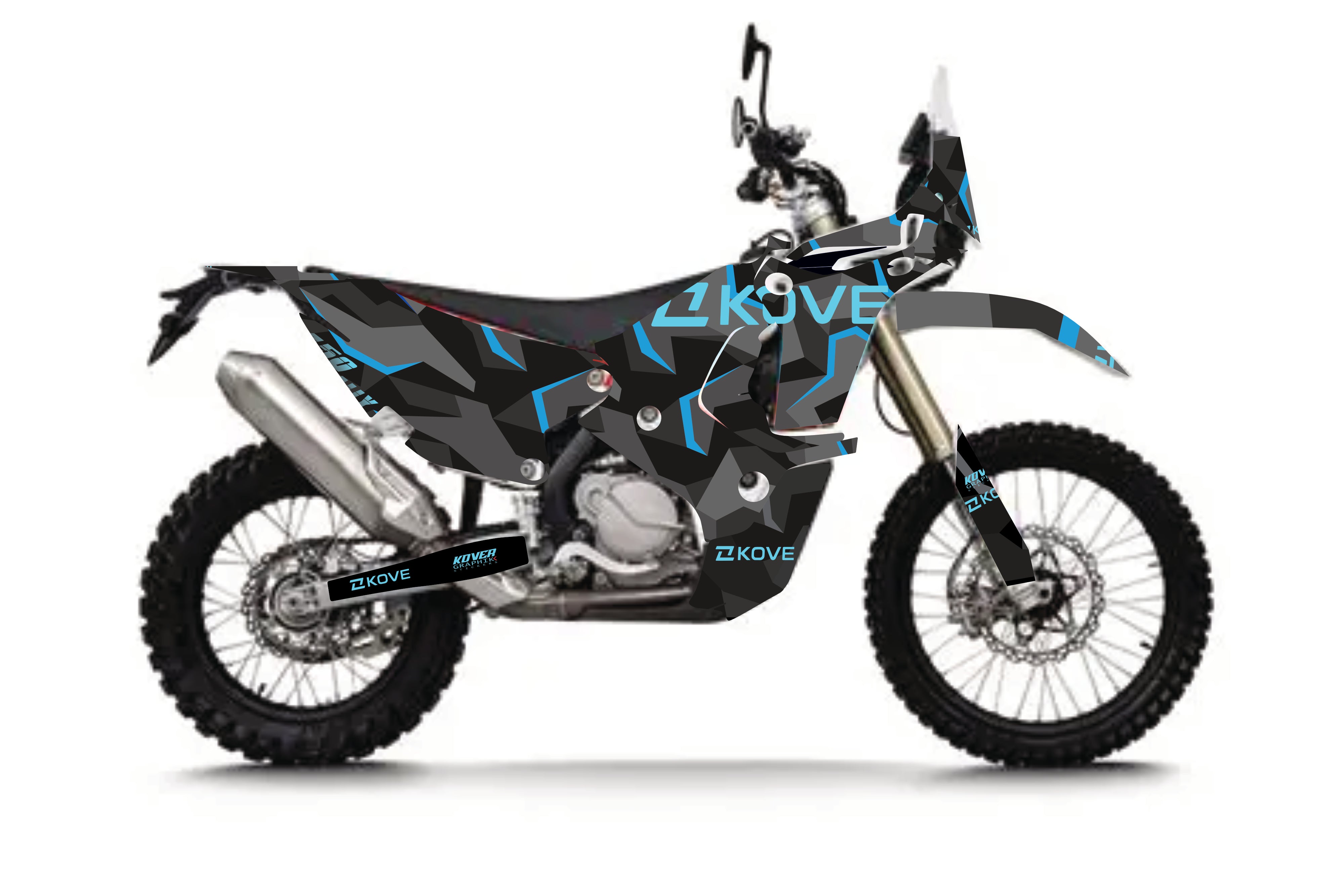 Kit Déco Kove 450 Rally Stealth Blue | Design Tech & Sport