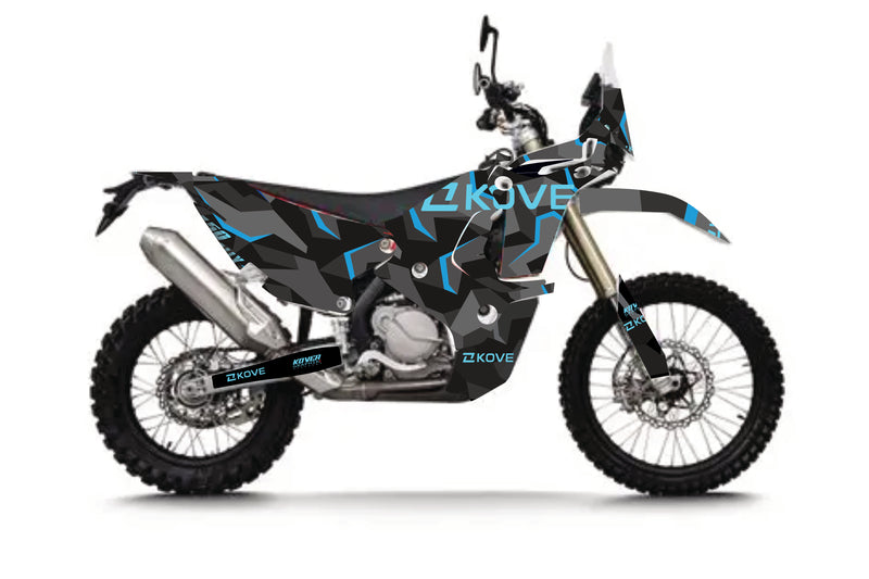Kit Déco Kove 450 Rally Stealth Blue | Design Tech & Sport-1