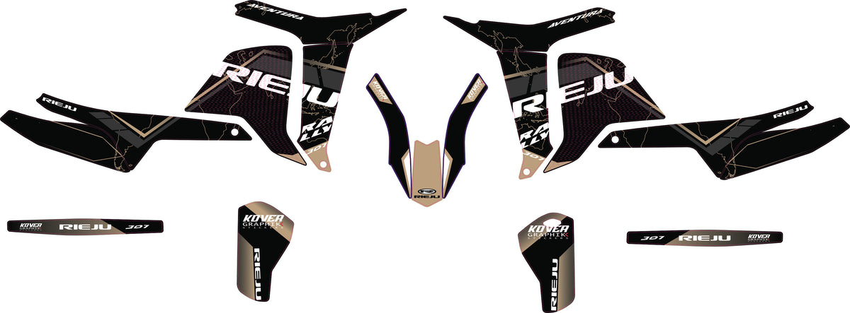 Kit Déco Rieju Aventura Rally 307R – Black maps-2