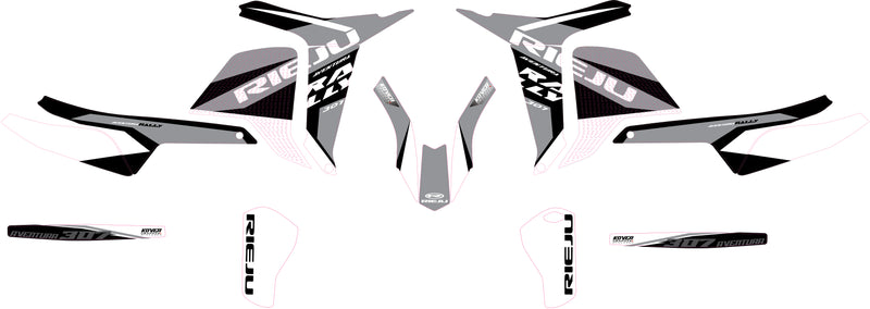 Kit Déco Rieju Aventura Rally 307R – Factory Grey Edition-2