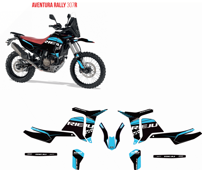 Kit Déco Rieju Aventura Rally 307R – Factory Blue Edition-1