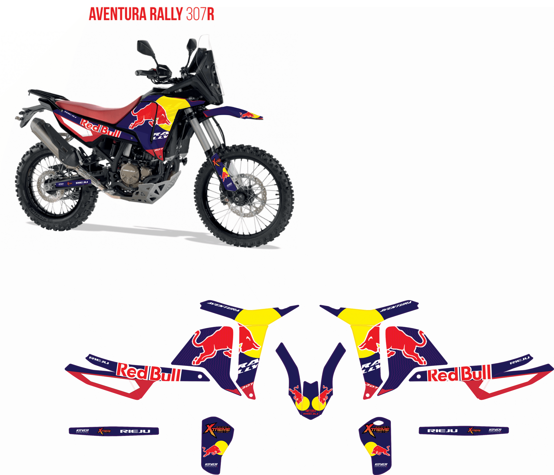 Kit Déco Rieju Aventura Rally 307R – Style Rally Racing-1