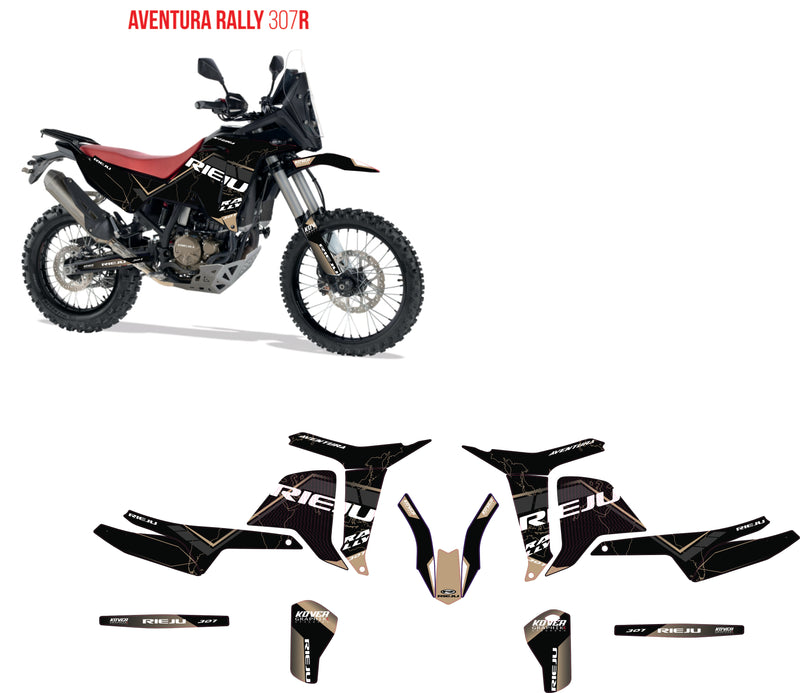 Kit Déco Rieju Aventura Rally 307R – Black maps-1