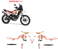 Kit Déco Rieju Aventura Rally 307 Lucky Strike – Sticker Moto Adventure Rally Raid Personnalisé-1