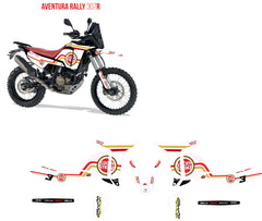 Kit déco perso Rieju 307 R aventura lucky strike bertrand-1
