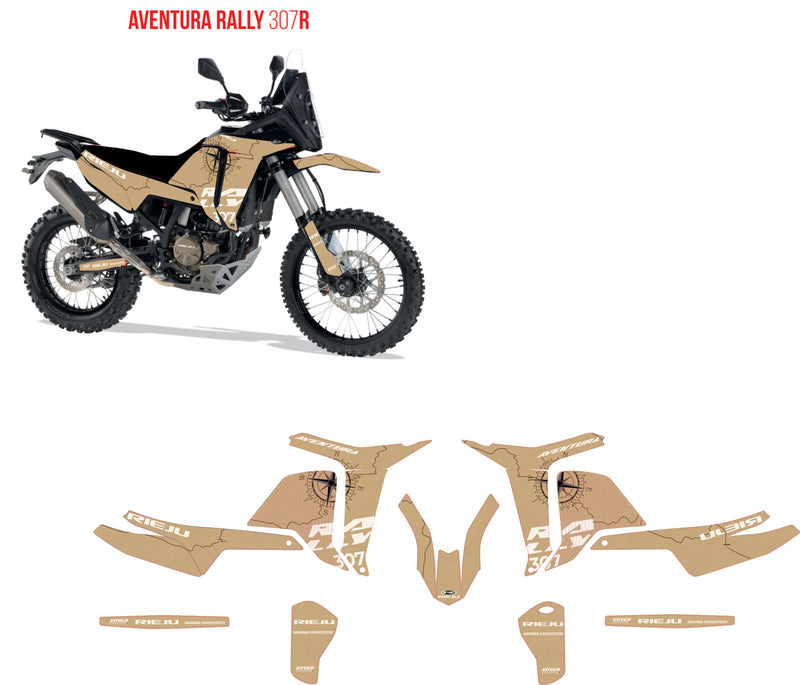 Kit Déco Rieju Aventura Rally 307R (2026+) – Sahara Expedition-1