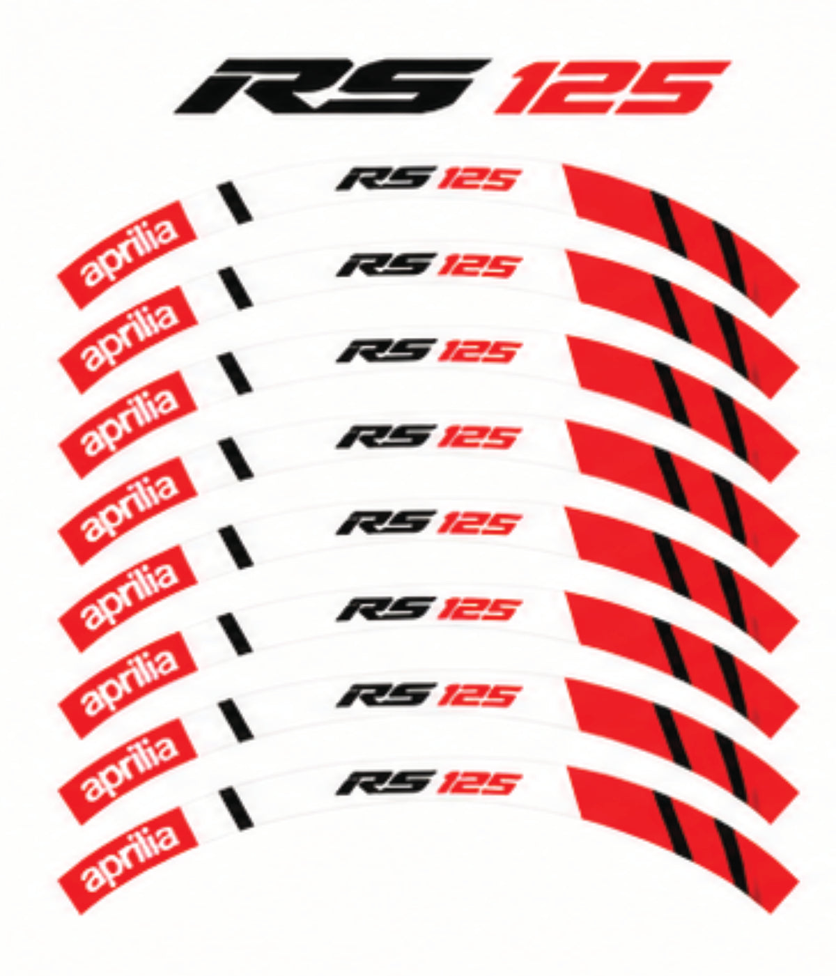 Kit déco jantes Aprilia – Design RS 125