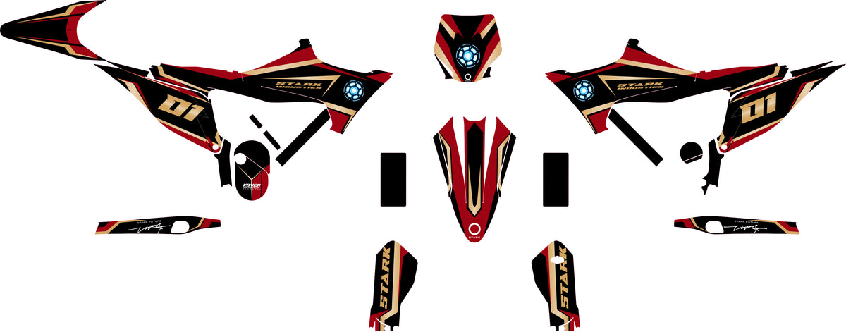 Kit Déco Stark Varg – Reactor Red-2