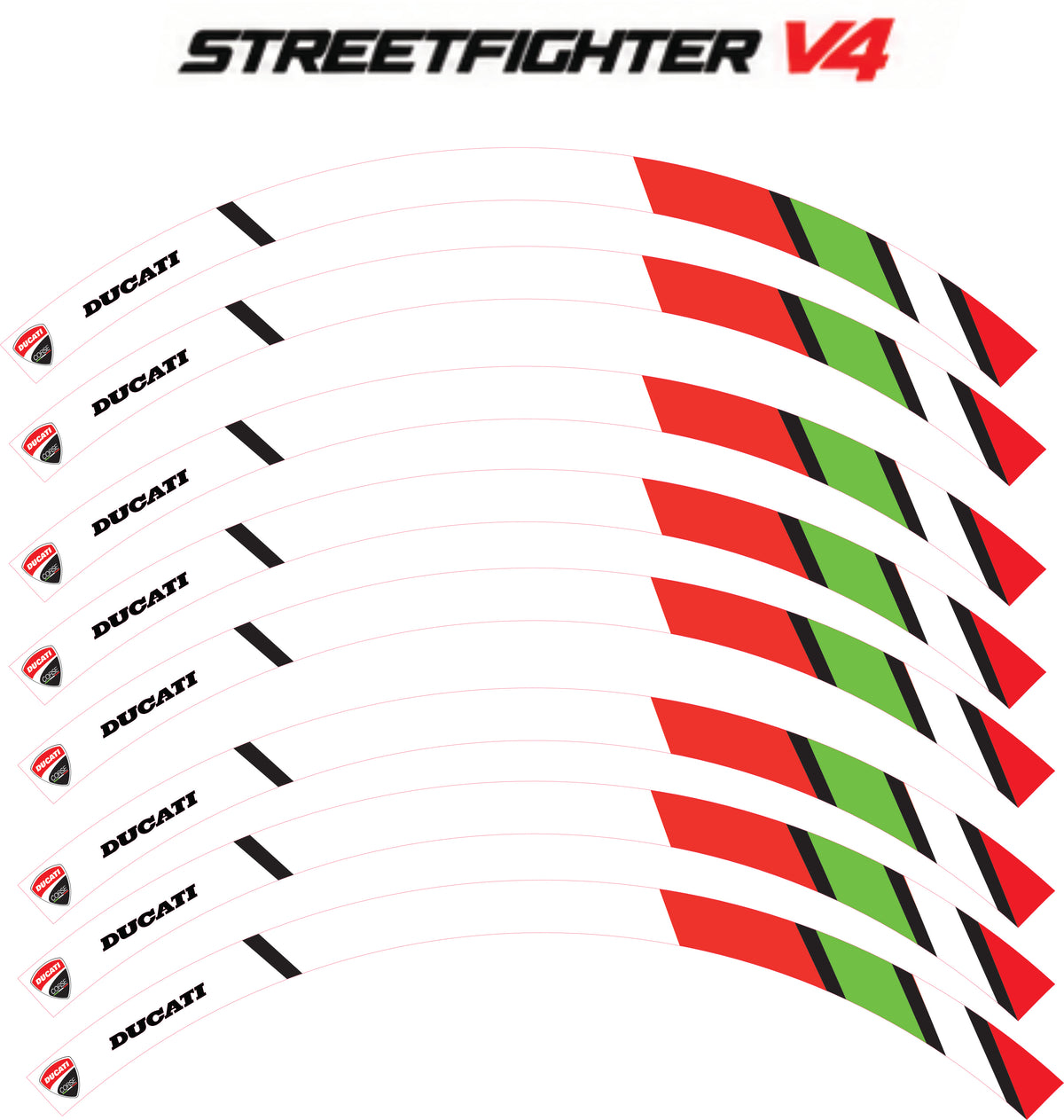 Kit déco jantes Ducati – Design Streetfighter V4