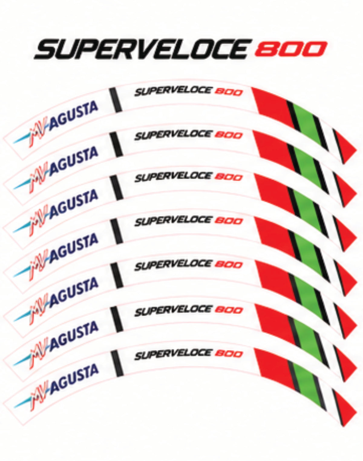 Kit déco jantes MV Agusta – Design Superveloce 800