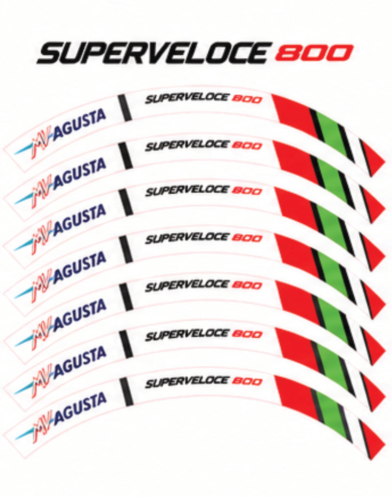 Kit déco jantes MV Agusta – Design Superveloce 800-1