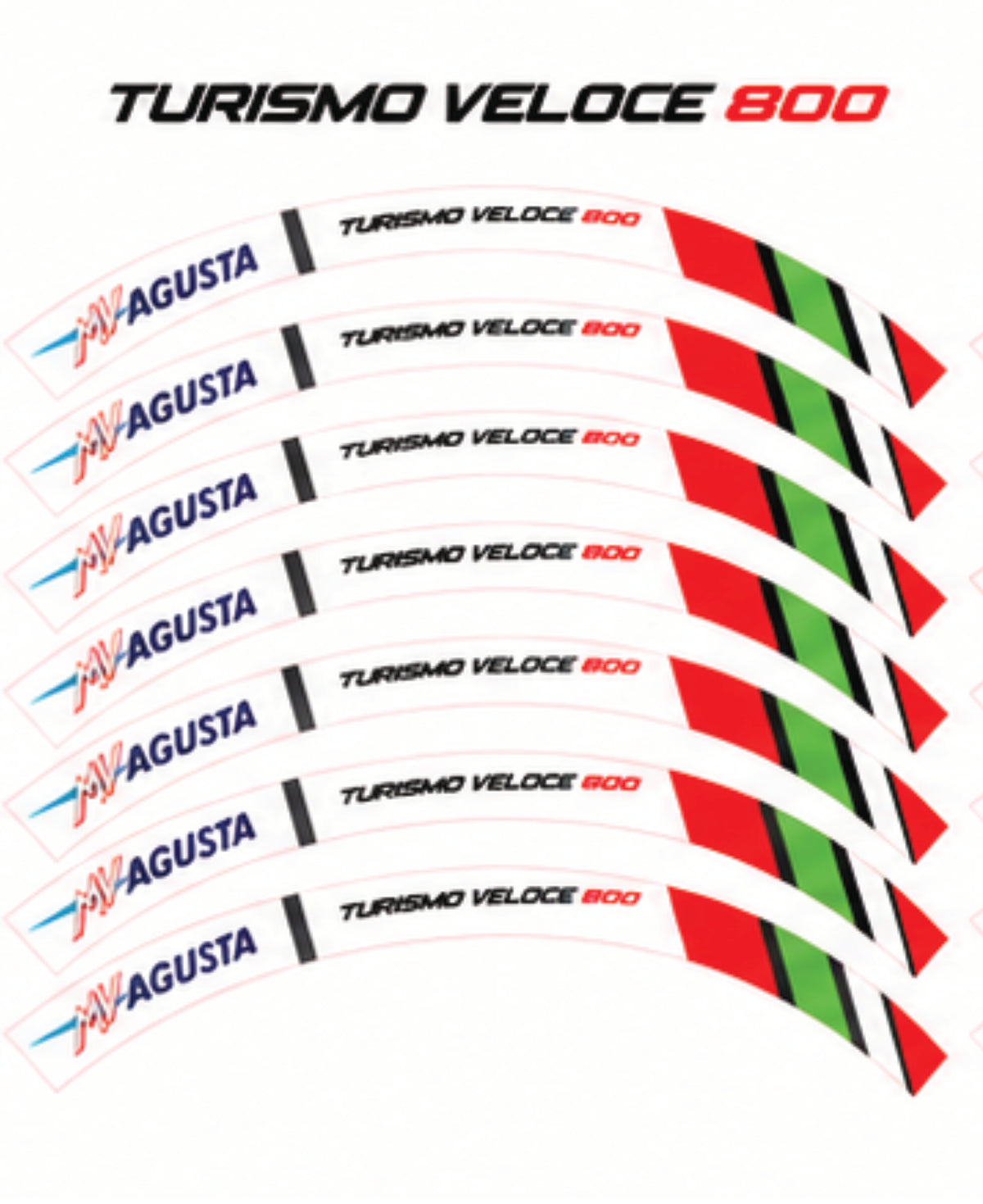 Kit déco jantes MV Agusta – Design Turismo Veloce 800