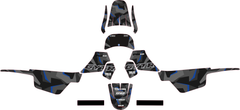 Kit déco Yamaha PW50 – Design Camo Bleu | Stickers Résistants & Personnalisables-2