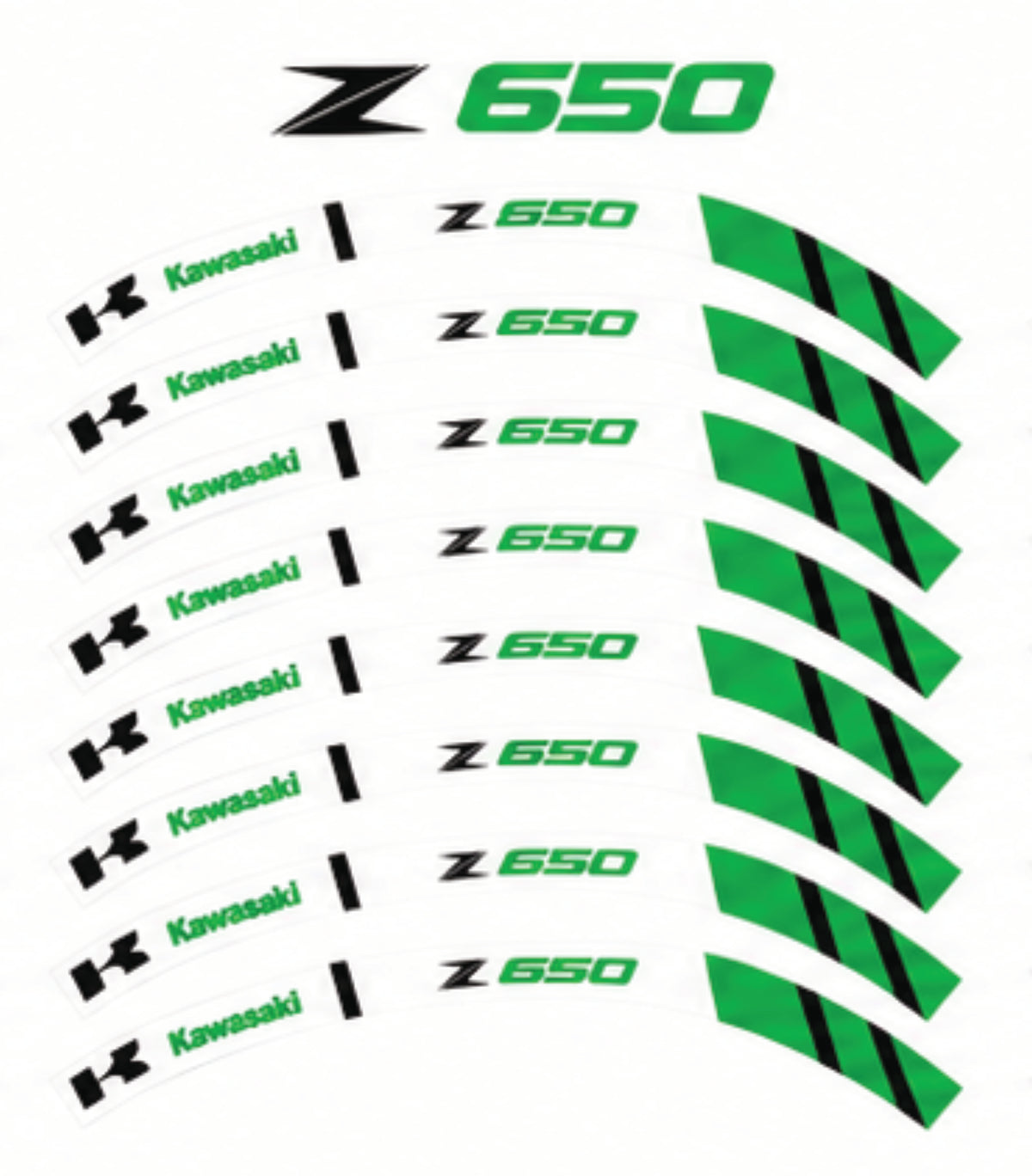 Kit déco jantes Kawasaki – Design Z650